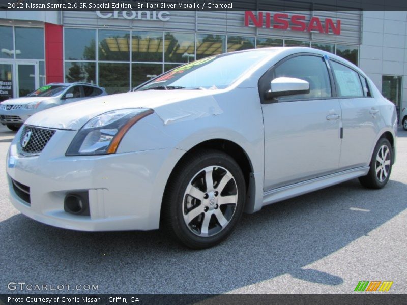 Brilliant Silver Metallic / Charcoal 2012 Nissan Sentra 2.0 SR Special Edition