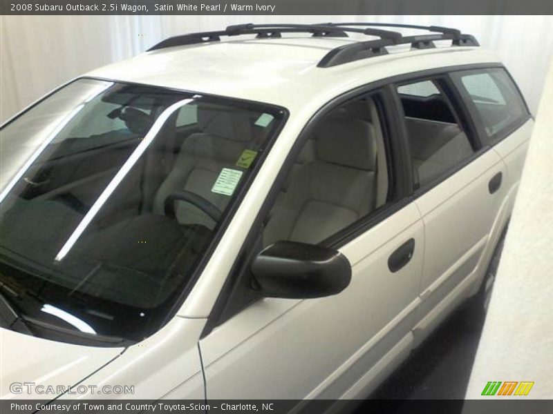 Satin White Pearl / Warm Ivory 2008 Subaru Outback 2.5i Wagon