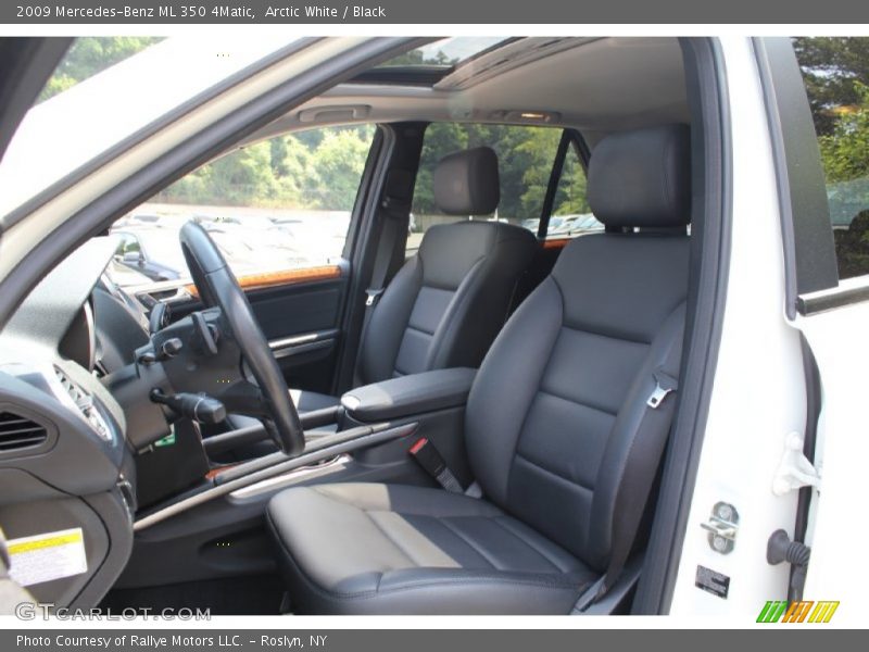 Arctic White / Black 2009 Mercedes-Benz ML 350 4Matic