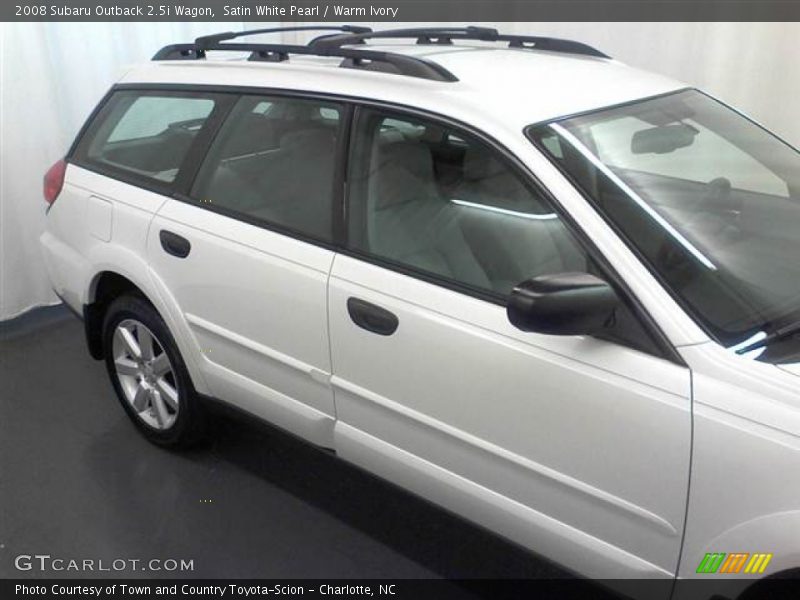 Satin White Pearl / Warm Ivory 2008 Subaru Outback 2.5i Wagon