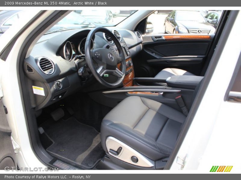Arctic White / Black 2009 Mercedes-Benz ML 350 4Matic