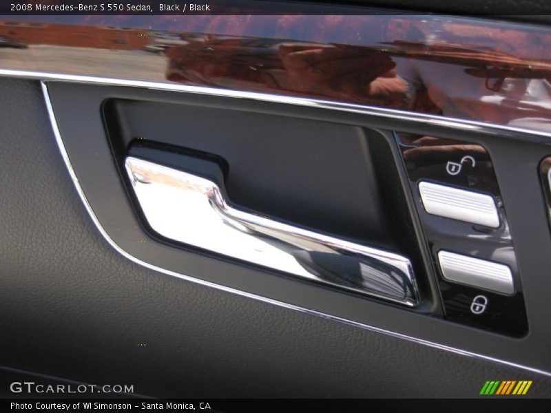Black / Black 2008 Mercedes-Benz S 550 Sedan
