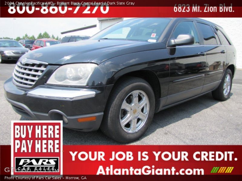 Brilliant Black Crystal Pearl / Dark Slate Gray 2004 Chrysler Pacifica AWD