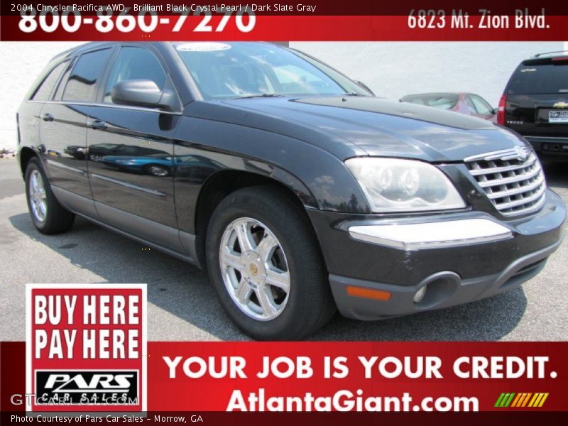 Brilliant Black Crystal Pearl / Dark Slate Gray 2004 Chrysler Pacifica AWD