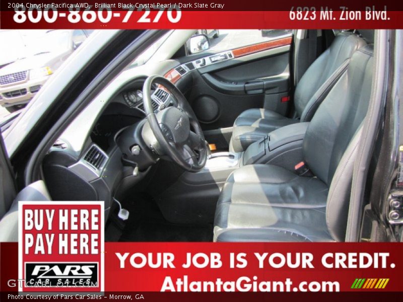Brilliant Black Crystal Pearl / Dark Slate Gray 2004 Chrysler Pacifica AWD