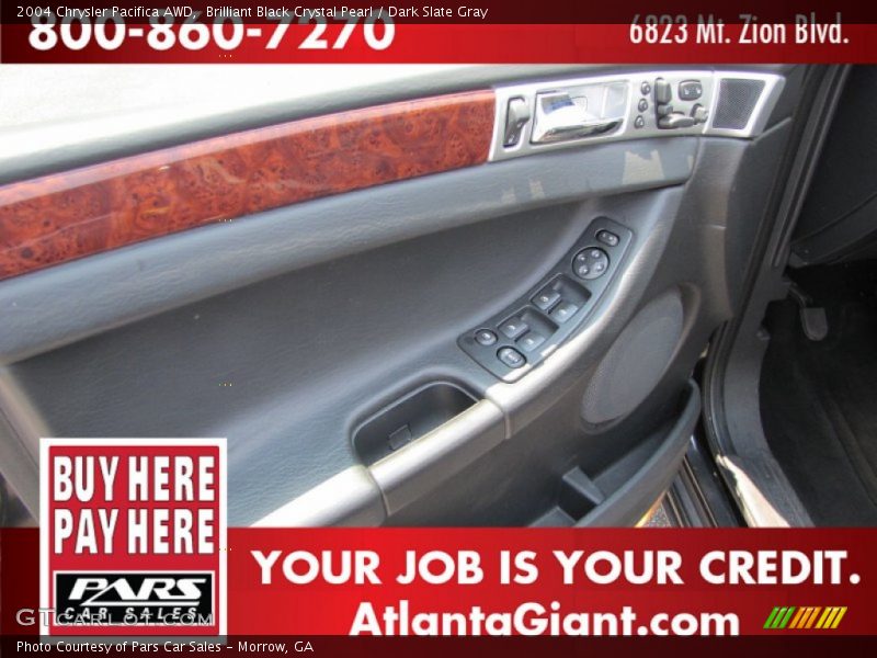 Brilliant Black Crystal Pearl / Dark Slate Gray 2004 Chrysler Pacifica AWD