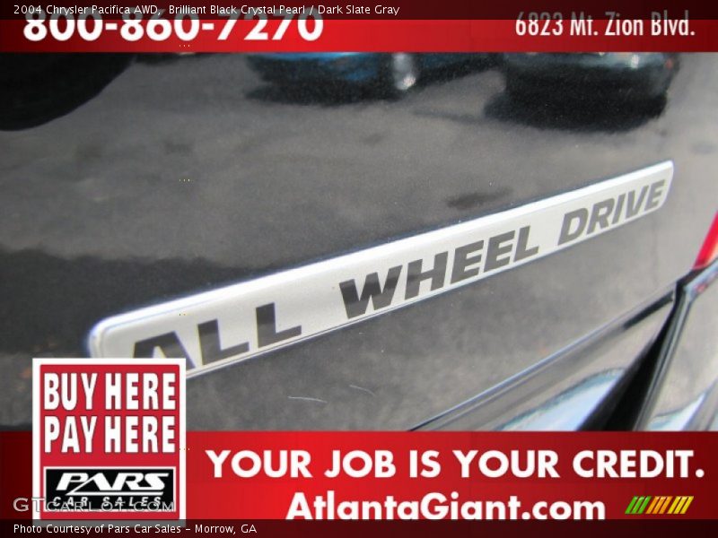 Brilliant Black Crystal Pearl / Dark Slate Gray 2004 Chrysler Pacifica AWD