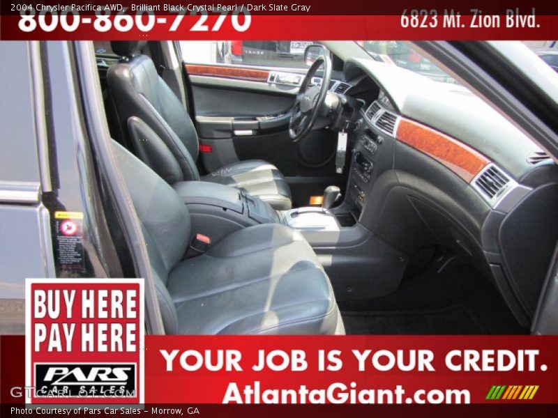 Brilliant Black Crystal Pearl / Dark Slate Gray 2004 Chrysler Pacifica AWD