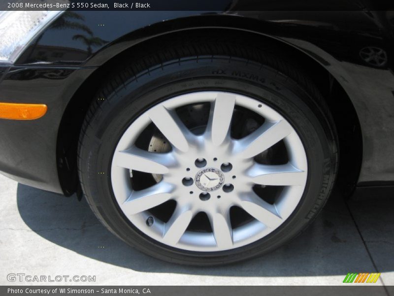 Black / Black 2008 Mercedes-Benz S 550 Sedan