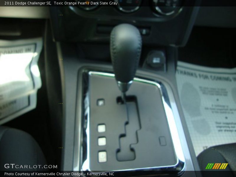 Toxic Orange Pearl / Dark Slate Gray 2011 Dodge Challenger SE