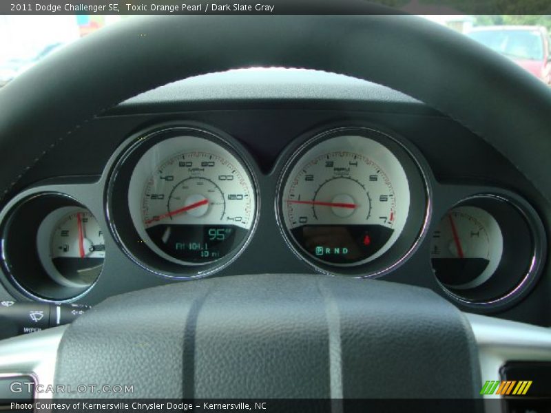 Toxic Orange Pearl / Dark Slate Gray 2011 Dodge Challenger SE