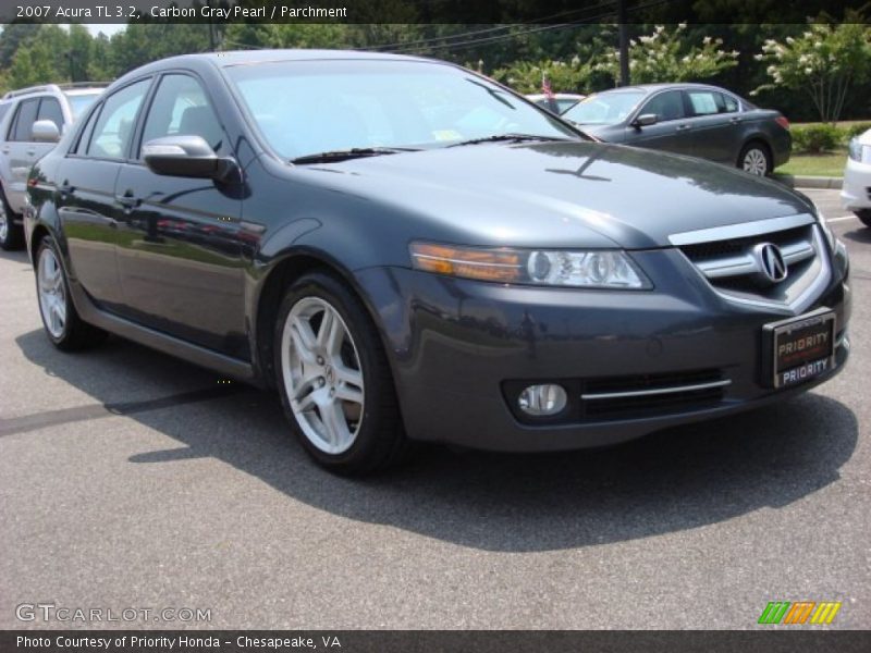 Carbon Gray Pearl / Parchment 2007 Acura TL 3.2