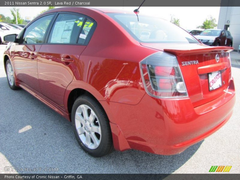Lava Red / Charcoal 2011 Nissan Sentra 2.0 SR