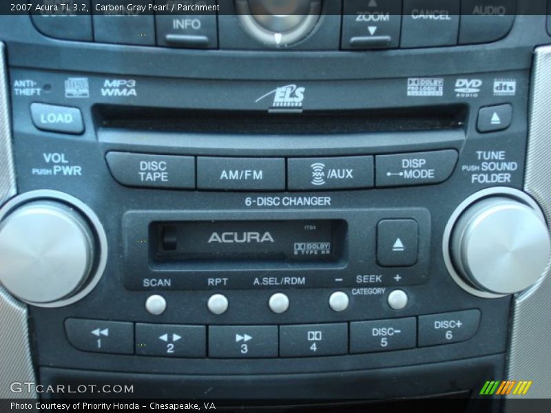 Carbon Gray Pearl / Parchment 2007 Acura TL 3.2
