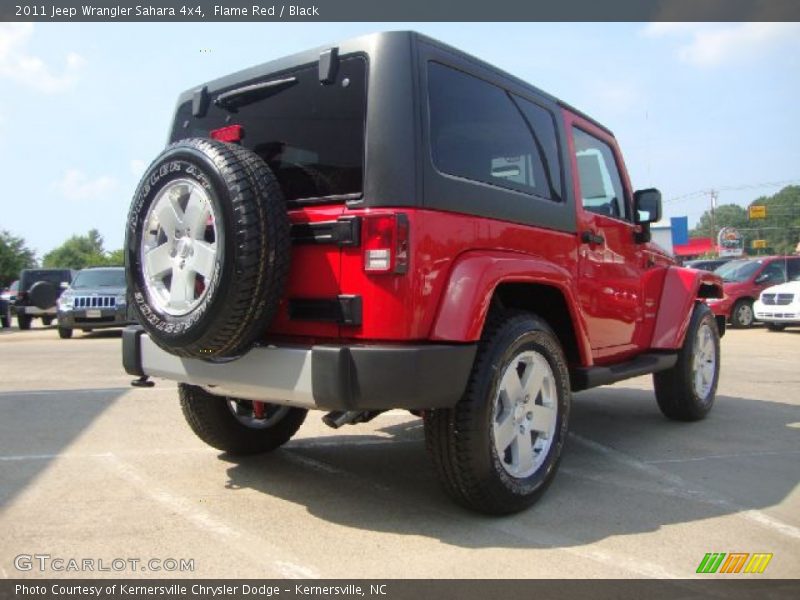 Flame Red / Black 2011 Jeep Wrangler Sahara 4x4