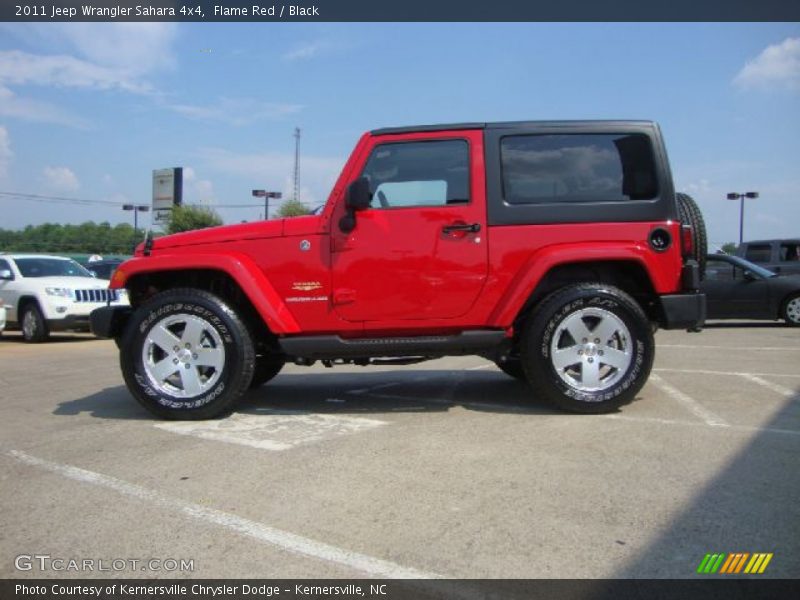 Flame Red / Black 2011 Jeep Wrangler Sahara 4x4