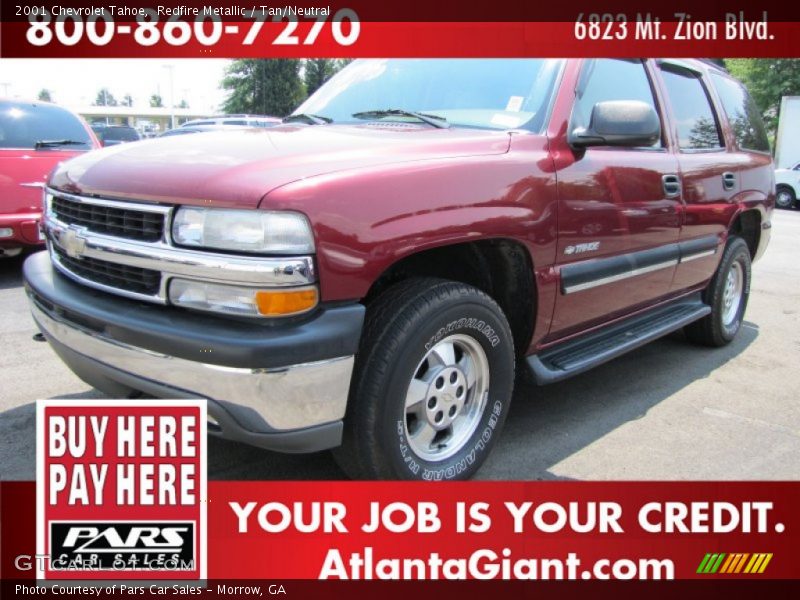 Redfire Metallic / Tan/Neutral 2001 Chevrolet Tahoe