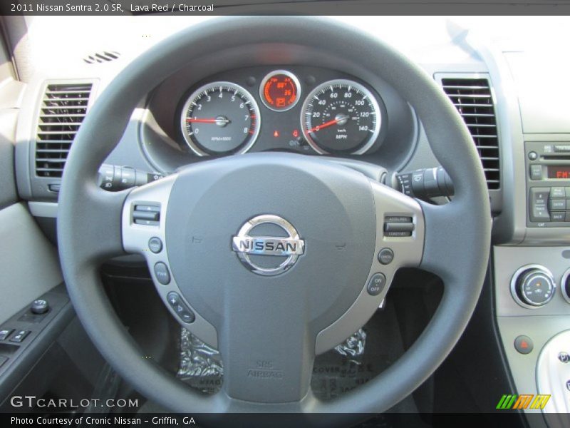 Lava Red / Charcoal 2011 Nissan Sentra 2.0 SR