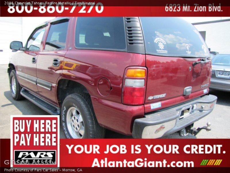 Redfire Metallic / Tan/Neutral 2001 Chevrolet Tahoe