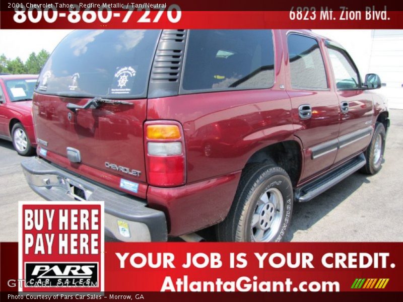 Redfire Metallic / Tan/Neutral 2001 Chevrolet Tahoe