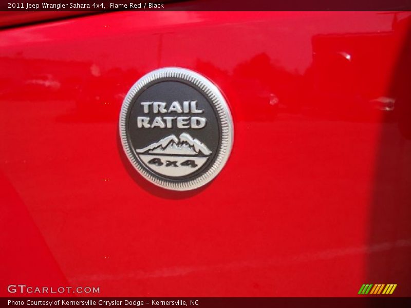 Flame Red / Black 2011 Jeep Wrangler Sahara 4x4