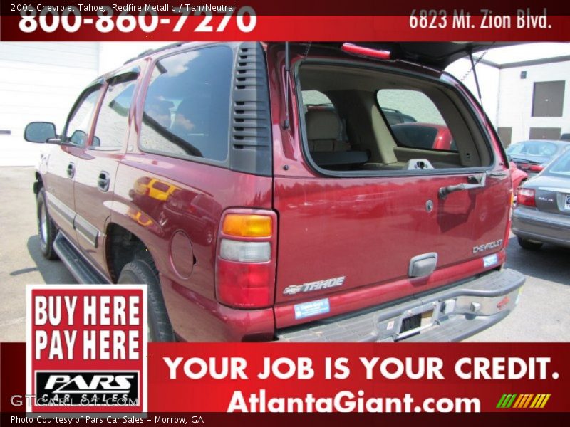 Redfire Metallic / Tan/Neutral 2001 Chevrolet Tahoe