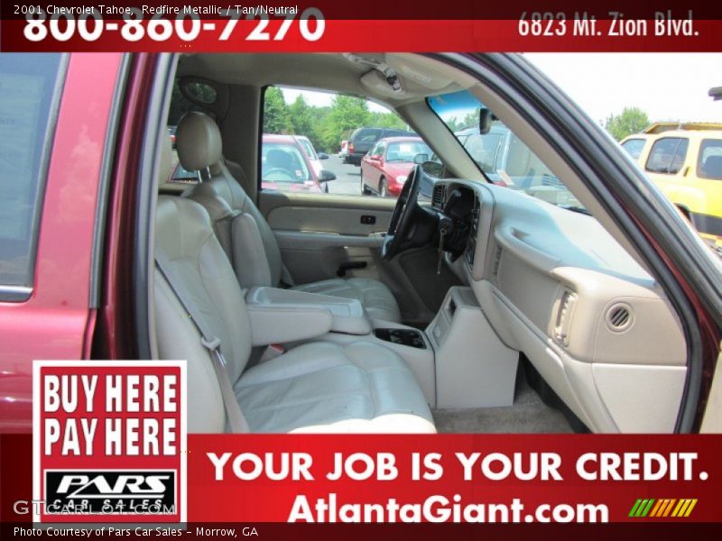 Redfire Metallic / Tan/Neutral 2001 Chevrolet Tahoe