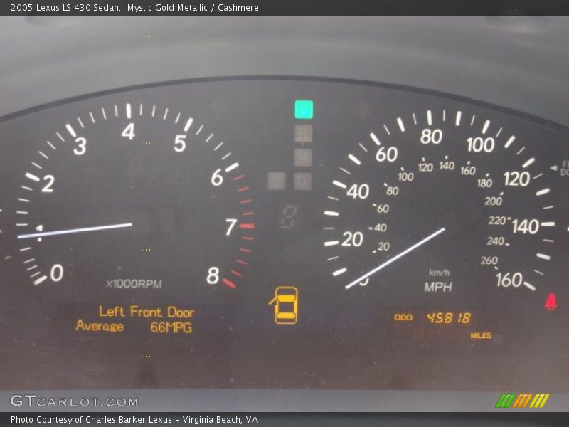 Mystic Gold Metallic / Cashmere 2005 Lexus LS 430 Sedan