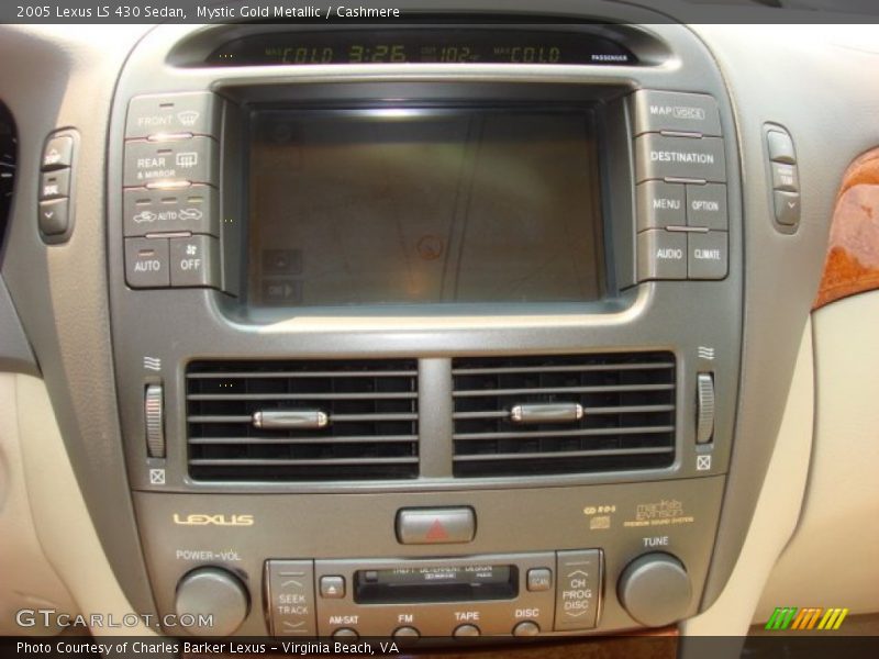 Mystic Gold Metallic / Cashmere 2005 Lexus LS 430 Sedan