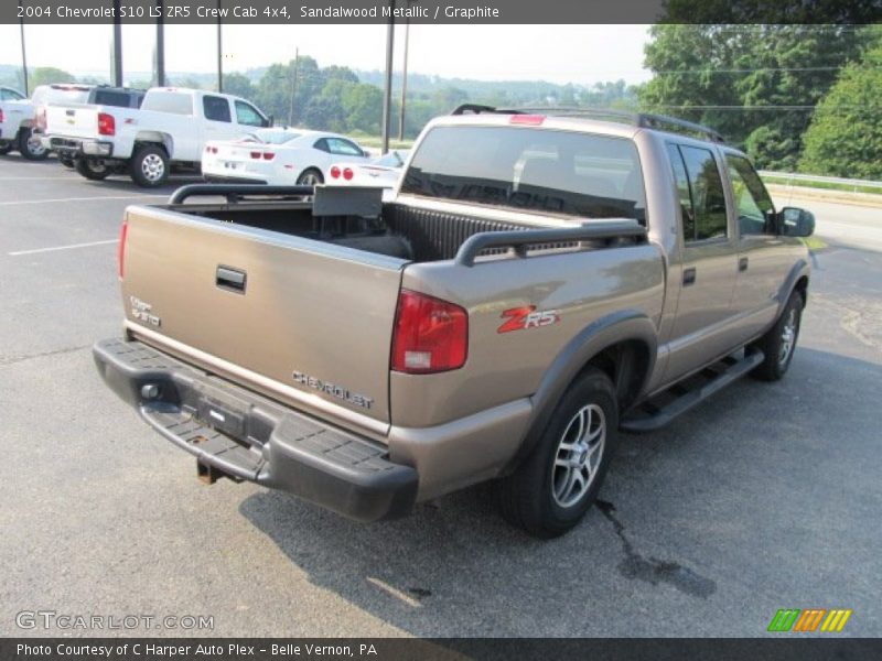 Sandalwood Metallic / Graphite 2004 Chevrolet S10 LS ZR5 Crew Cab 4x4