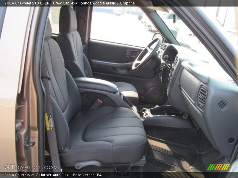Sandalwood Metallic / Graphite 2004 Chevrolet S10 LS ZR5 Crew Cab 4x4
