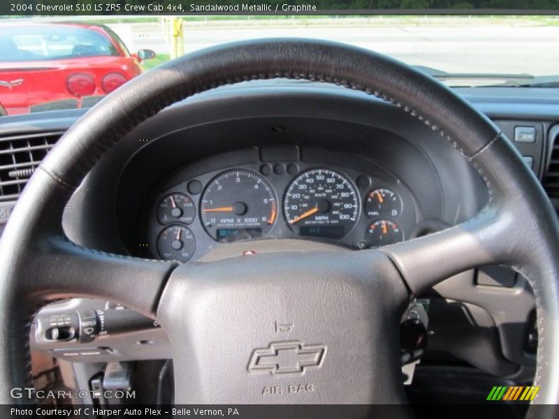 Sandalwood Metallic / Graphite 2004 Chevrolet S10 LS ZR5 Crew Cab 4x4