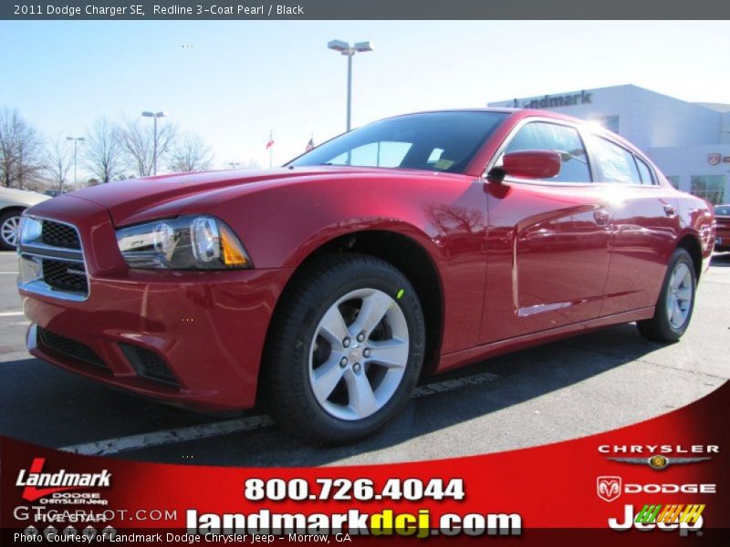 Redline 3-Coat Pearl / Black 2011 Dodge Charger SE