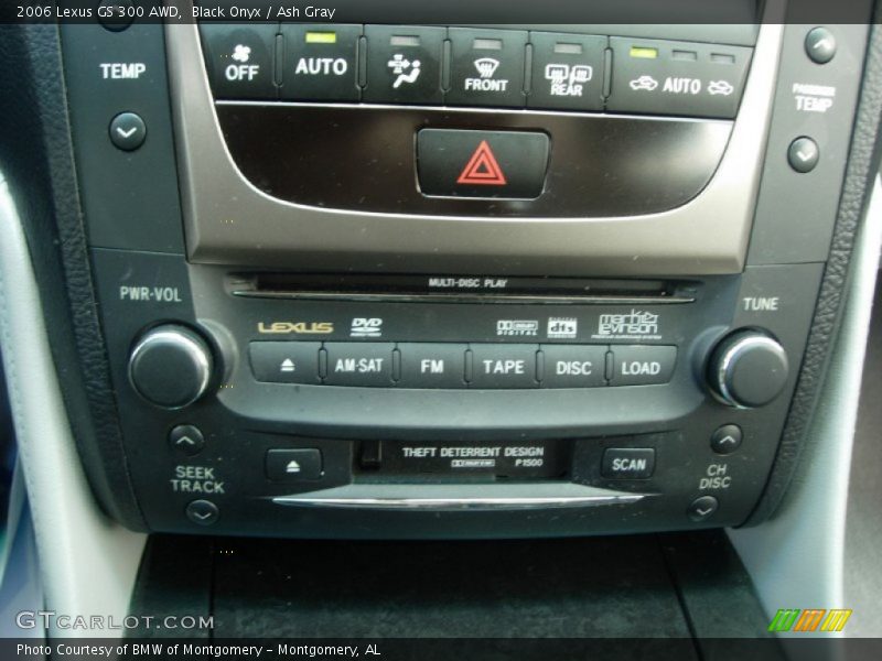 Black Onyx / Ash Gray 2006 Lexus GS 300 AWD