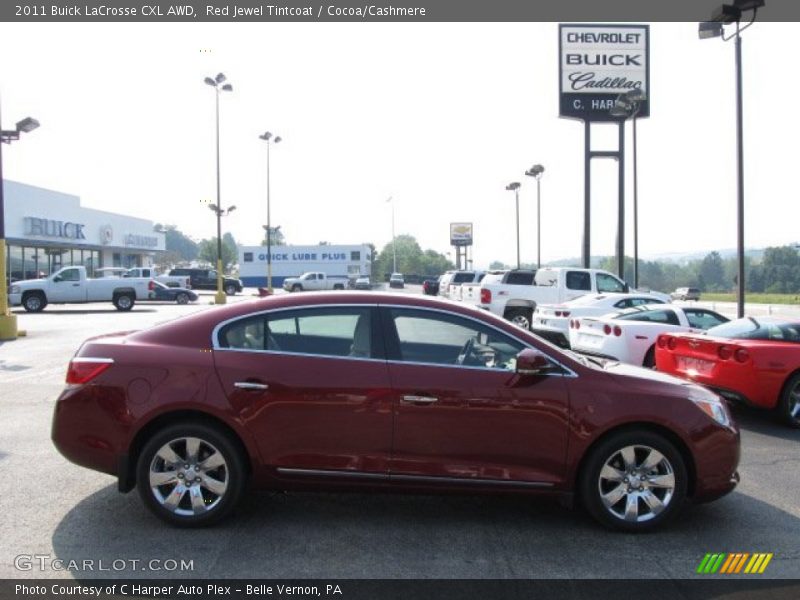 Red Jewel Tintcoat / Cocoa/Cashmere 2011 Buick LaCrosse CXL AWD