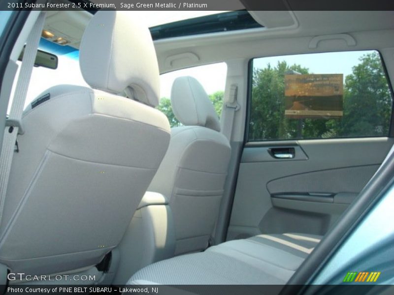 Sage Green Metallic / Platinum 2011 Subaru Forester 2.5 X Premium