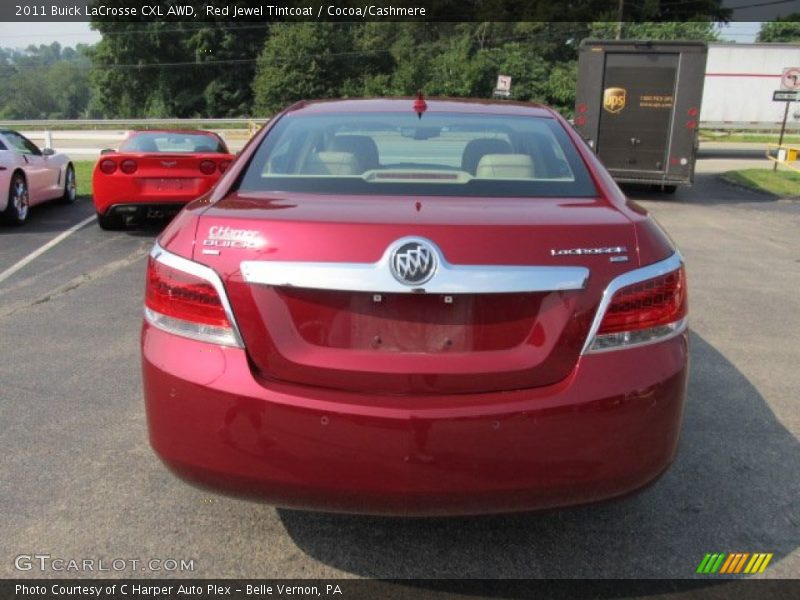 Red Jewel Tintcoat / Cocoa/Cashmere 2011 Buick LaCrosse CXL AWD