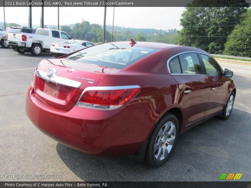 Red Jewel Tintcoat / Cocoa/Cashmere 2011 Buick LaCrosse CXL AWD