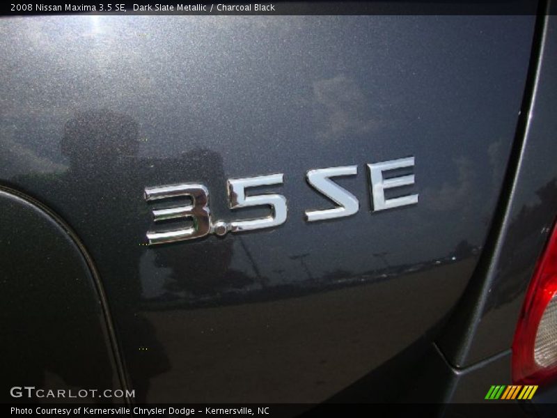 Dark Slate Metallic / Charcoal Black 2008 Nissan Maxima 3.5 SE