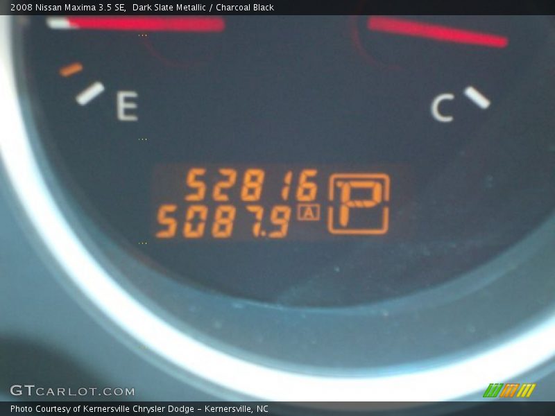 Dark Slate Metallic / Charcoal Black 2008 Nissan Maxima 3.5 SE