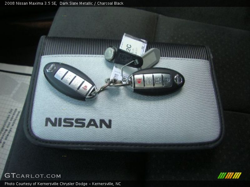 Dark Slate Metallic / Charcoal Black 2008 Nissan Maxima 3.5 SE