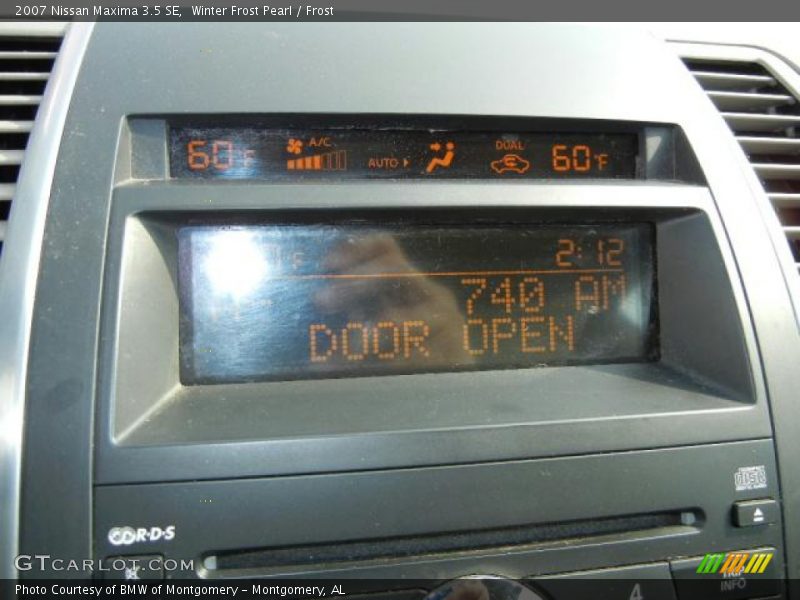 Winter Frost Pearl / Frost 2007 Nissan Maxima 3.5 SE