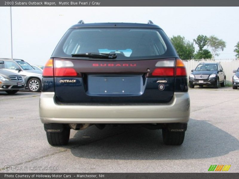 Mystic Blue Pearl / Gray 2003 Subaru Outback Wagon