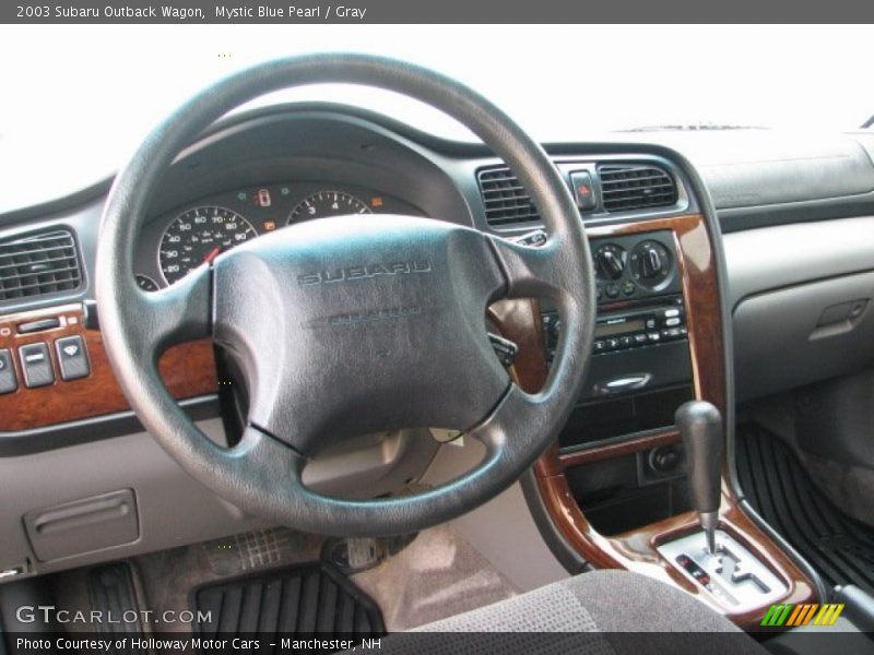 Mystic Blue Pearl / Gray 2003 Subaru Outback Wagon
