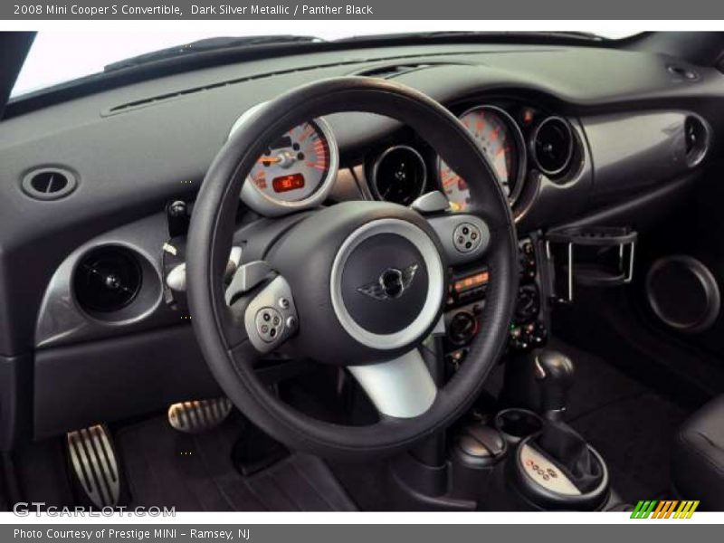 Dark Silver Metallic / Panther Black 2008 Mini Cooper S Convertible
