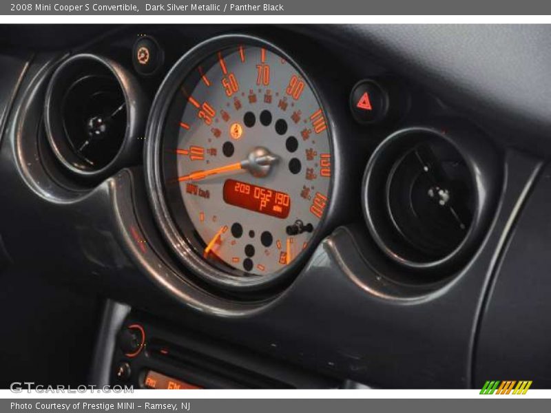 Dark Silver Metallic / Panther Black 2008 Mini Cooper S Convertible
