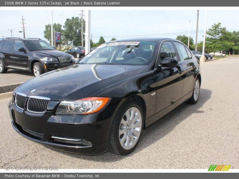 Jet Black / Black Dakota Leather 2008 BMW 3 Series 335xi Sedan