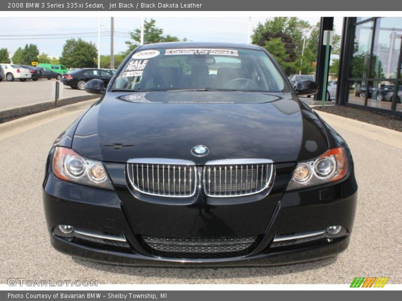 Jet Black / Black Dakota Leather 2008 BMW 3 Series 335xi Sedan