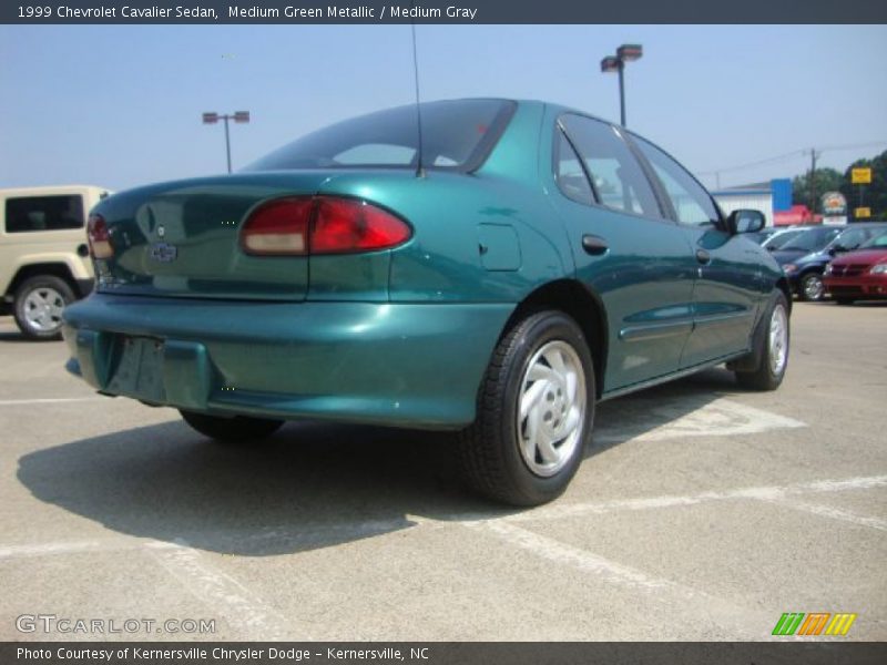 Medium Green Metallic / Medium Gray 1999 Chevrolet Cavalier Sedan