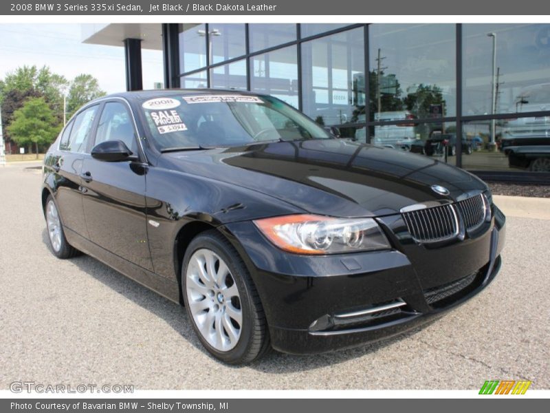 Jet Black / Black Dakota Leather 2008 BMW 3 Series 335xi Sedan